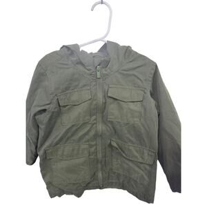 Army Green Multi-Pocket Jacket - Old Navy - 4T